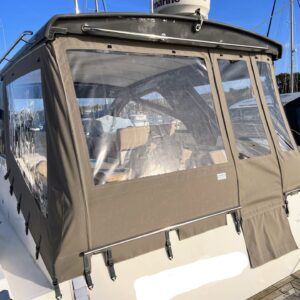 SEALINE SC35 BOAT COVER. EASY FIT. TAUPE ACRYLIC CANVAS