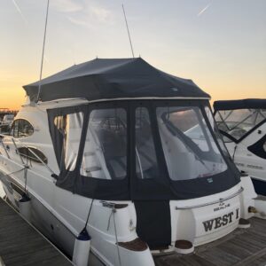 Sealine F37 rear enclosure boat cover