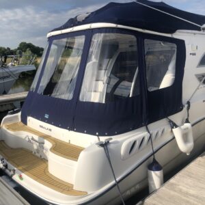 SEALINE F33 / 330 STATESMAN BOAT COVER *NEW*. ARMADA BLUE ACRYLIC CANVAS