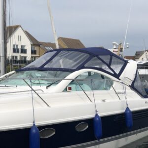 FAIRLINE TARGA 34 BOAT COVER EASY FIT ARMADA NAVY PU ACRYLIC CANVAS